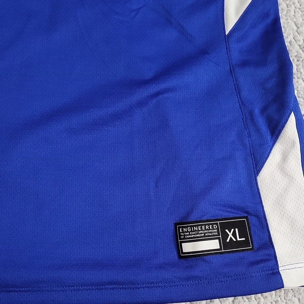 Nike Royal Blue and White Sports Tank
